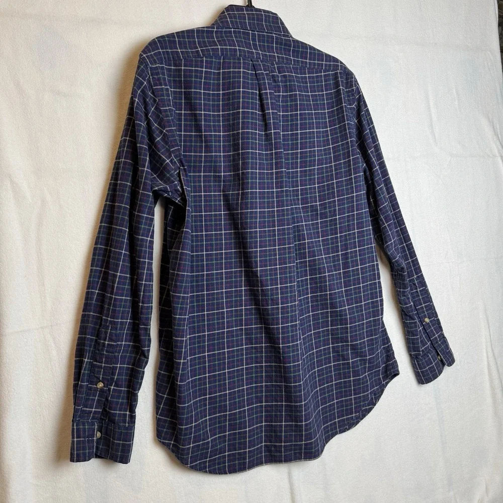 POLO RALPH‎ LAUREN Long Sleeve Button Up Shirt  Plaid Medium Pony RN 41381